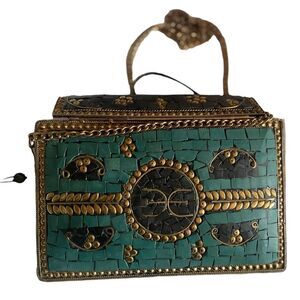 Sam Edelman Mohini Iron Deco Mosaic Handbag NWT